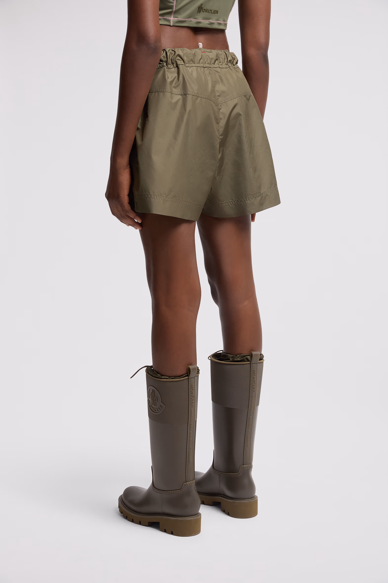 Belted Mini Skort Women Olive Green Moncler 5